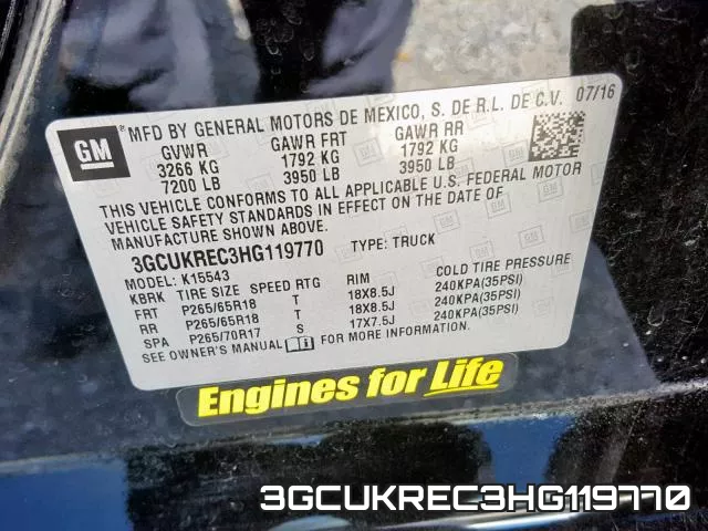 3GCUKREC3HG119770 фото 2