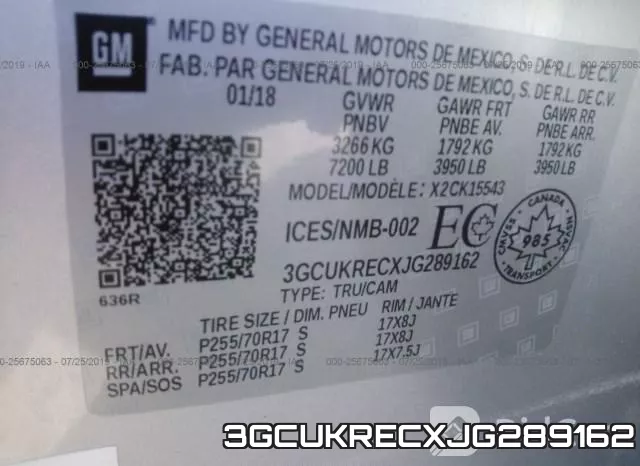 3GCUKRECXJG289162 фото 10