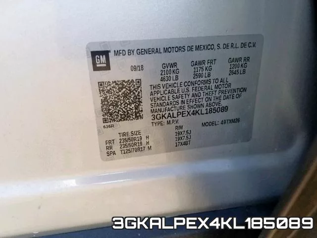 3GKALPEX4KL185089 фото 2