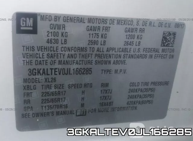 3GKALTEV0JL166285 фото 10
