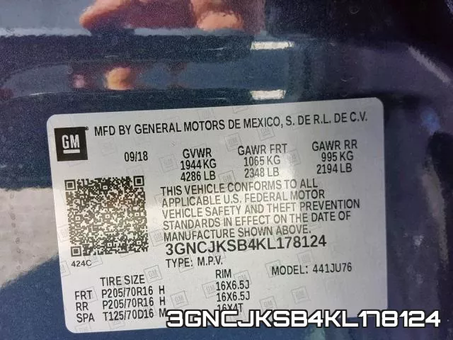 3GNCJKSB4KL178124 фото 2
