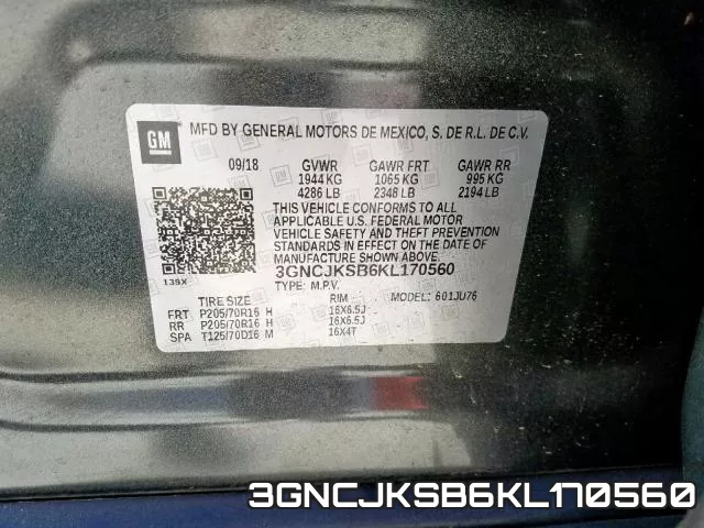 3GNCJKSB6KL170560 фото 2