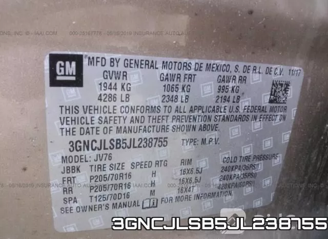 3GNCJLSB5JL238755 фото 10