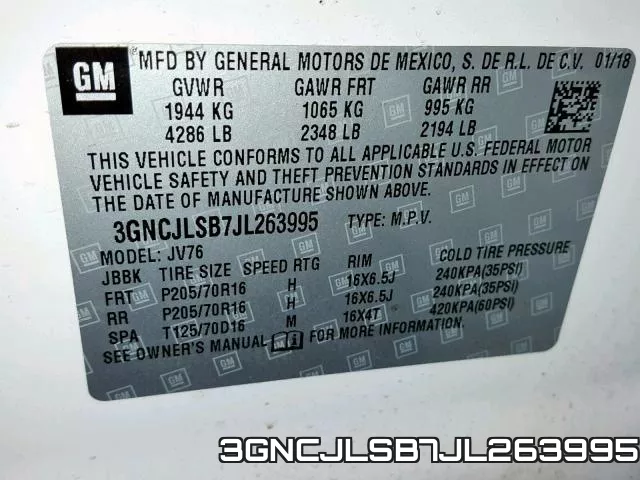 3GNCJLSB7JL263995 фото 2