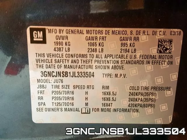 3GNCJNSB1JL333504 фото 2