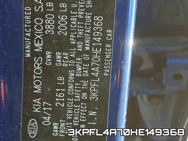 3KPFL4A70HE149368 фото 2