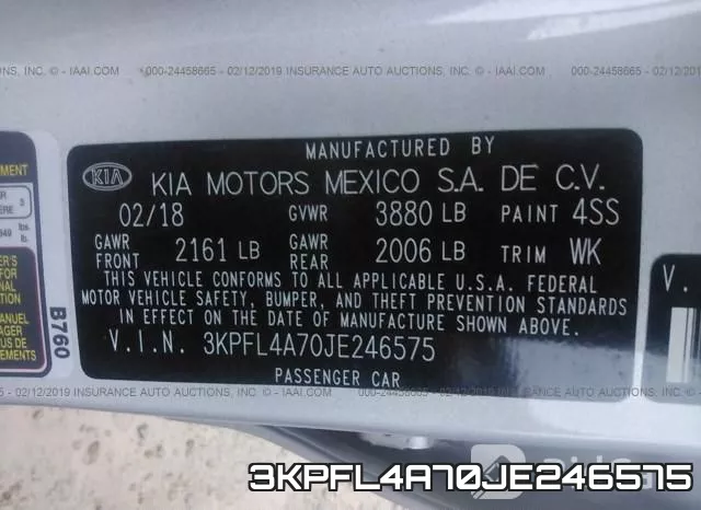 3KPFL4A70JE246575 фото 9