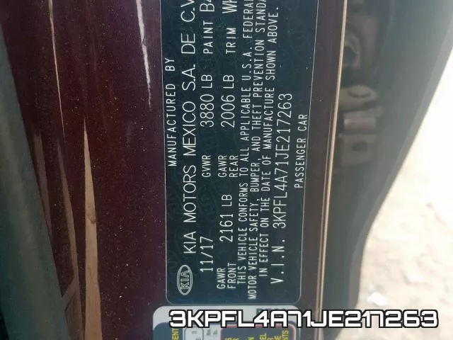 3KPFL4A71JE217263 фото 2