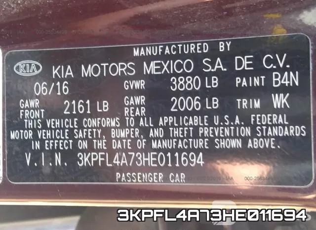 3KPFL4A73HE011694 фото 10