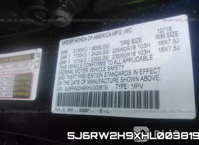 5J6RW2H9XHL003819 фото 10