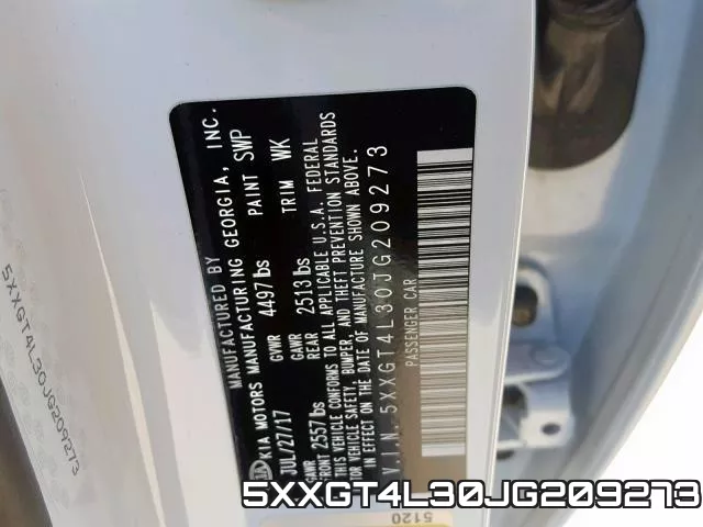 5XXGT4L30JG209273 фото 2