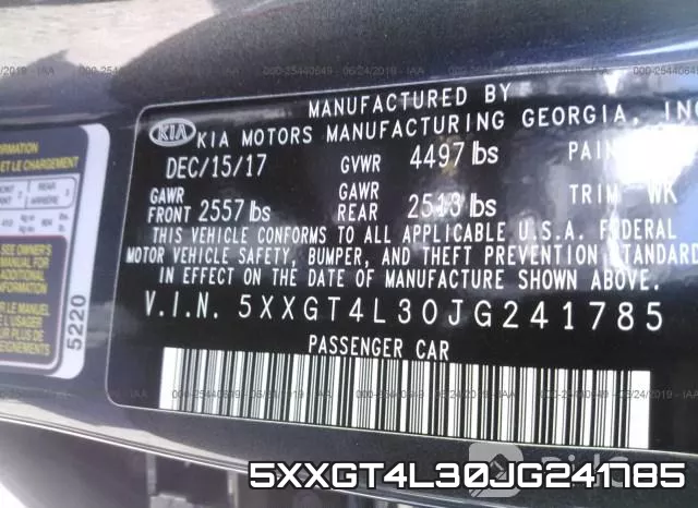 5XXGT4L30JG241785 фото 10