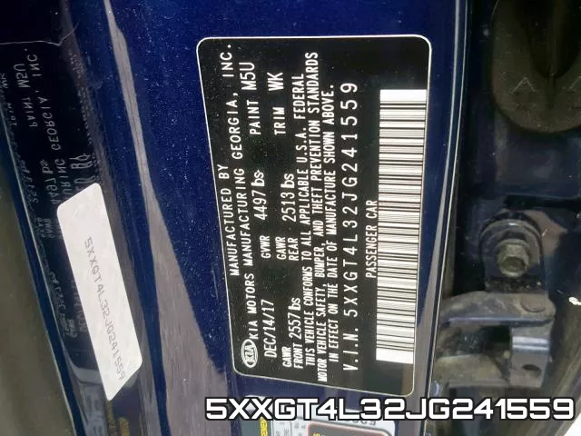 5XXGT4L32JG241559 фото 2