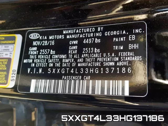 5XXGT4L33HG137186 фото 2