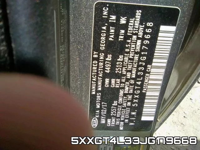 5XXGT4L33JG179668 фото 2
