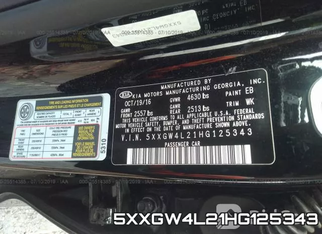 5XXGW4L21HG125343 фото 10