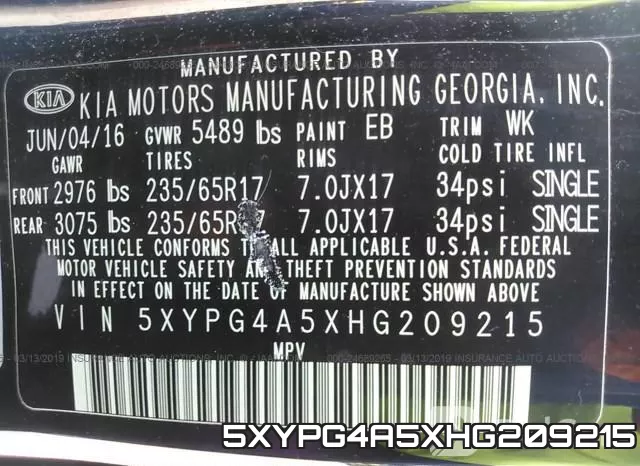 5XYPG4A5XHG209215 фото 10
