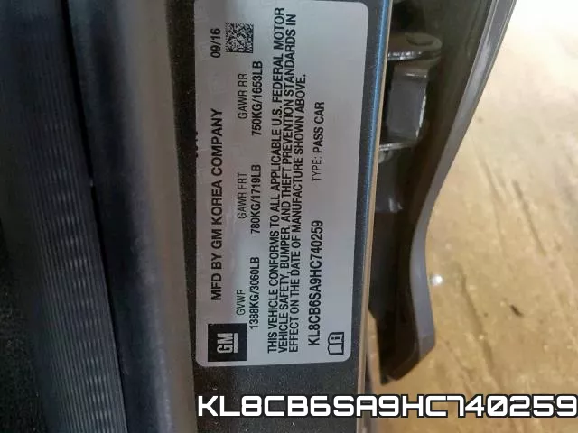 KL8CB6SA9HC740259 фото 2
