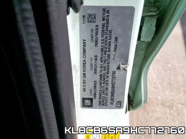 KL8CB6SA9HC772760 фото 2