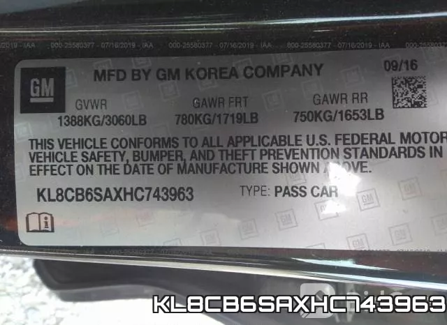 KL8CB6SAXHC743963 фото 10