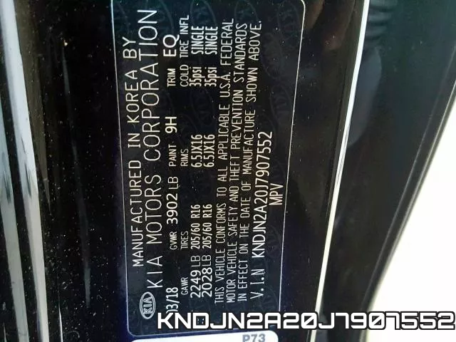 KNDJN2A20J7907552 фото 2