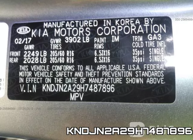 KNDJN2A29H7487896 фото 10