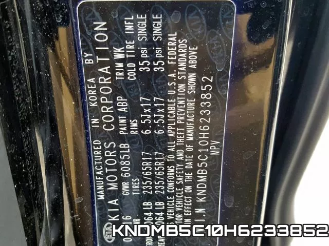 KNDMB5C10H6233852 фото 2