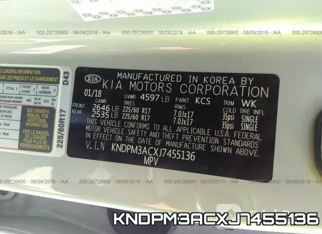 KNDPM3ACXJ7455136 фото 10