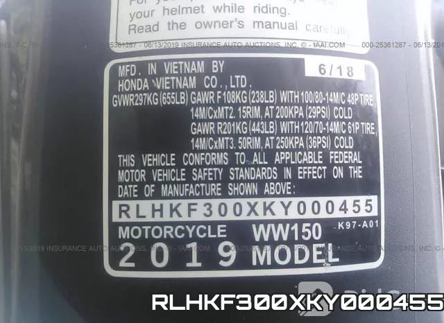 RLHKF300XKY000455 фото 2