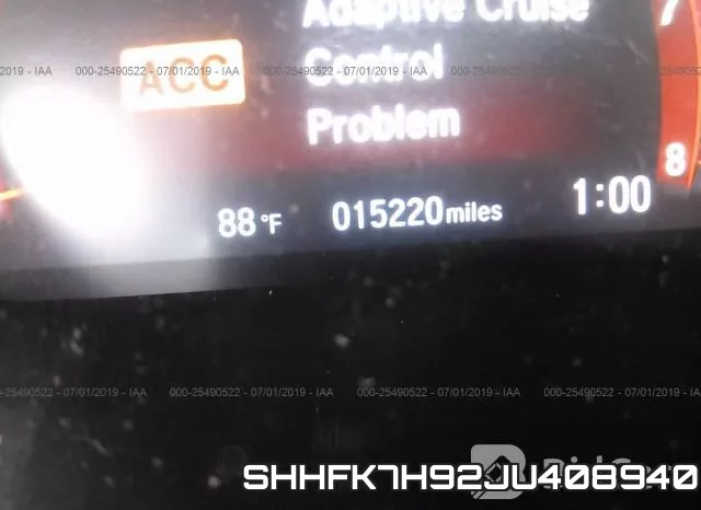 SHHFK7H92JU408940 фото 8
