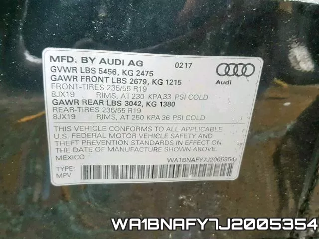 WA1BNAFY7J2005354 фото 2
