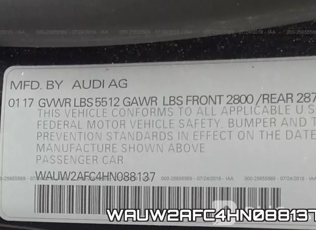WAUW2AFC4HN088137 фото 10