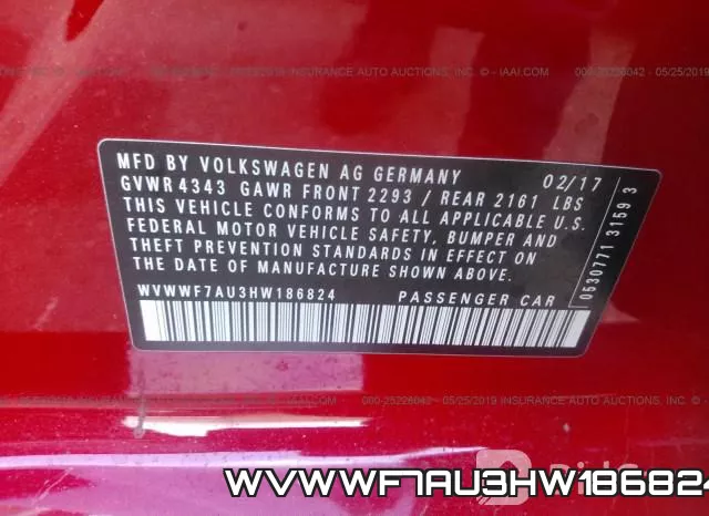 WVWWF7AU3HW186824 фото 10