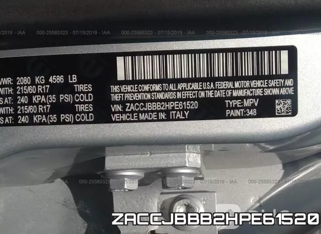 ZACCJBBB2HPE61520 фото 10