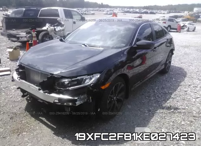 19XFC2F81KE027423 фото 3