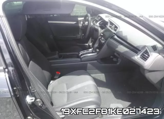 19XFC2F81KE027423 фото 6