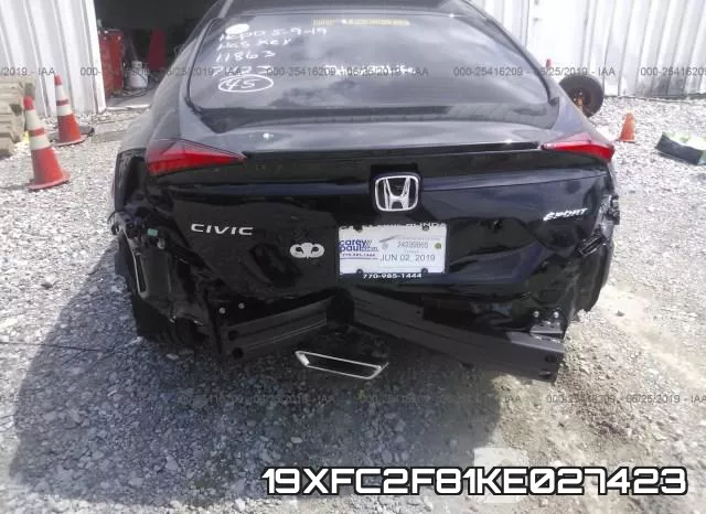 19XFC2F81KE027423 фото 7