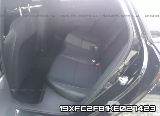 19XFC2F81KE027423 фото 9