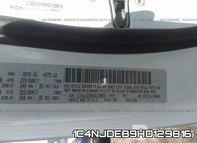 1C4NJDEB9HD129816 фото 10