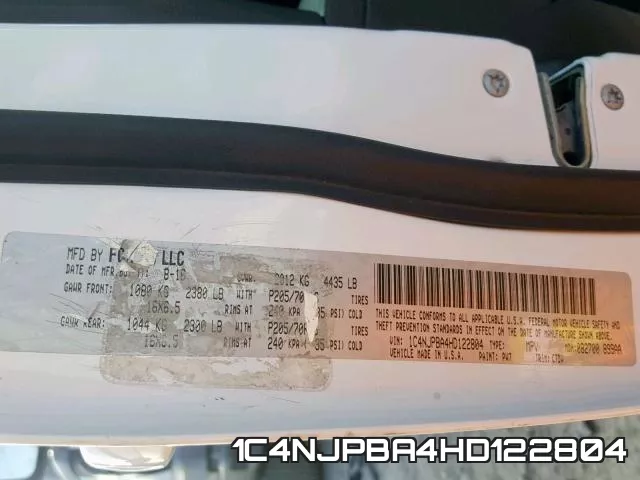 1C4NJPBA4HD122804 фото 2