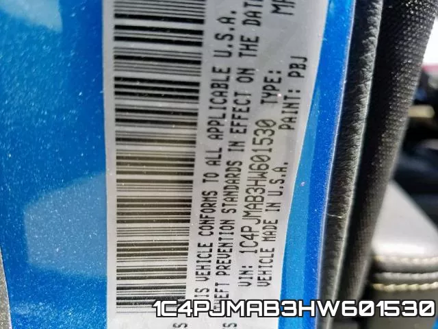 1C4PJMAB3HW601530 фото 2
