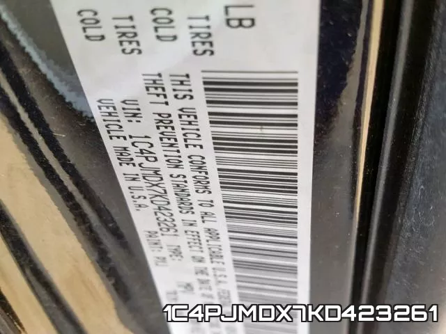 1C4PJMDX7KD423261 фото 2