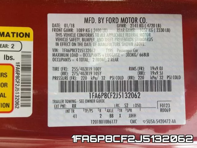 1FA6P8CF2J5132062 фото 2