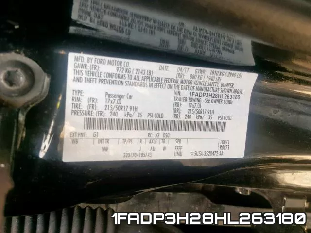 1FADP3H28HL263180 фото 2