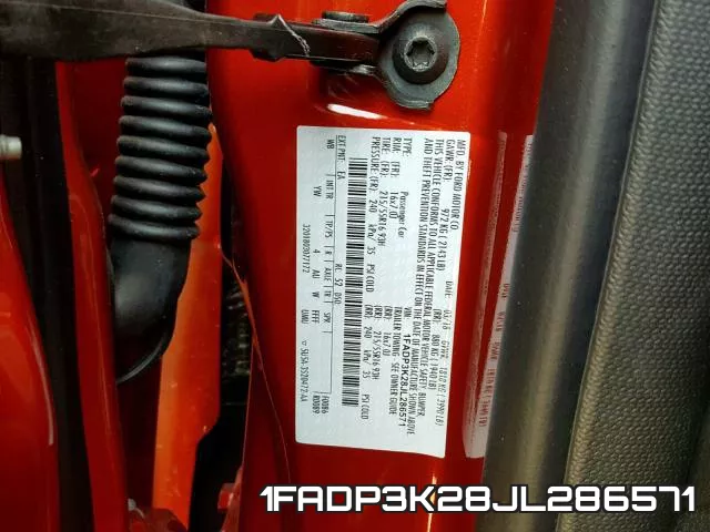 1FADP3K28JL286571 фото 2