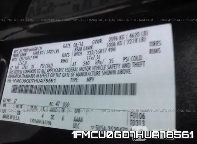 1FMCU0GD7HUA78561 фото 10
