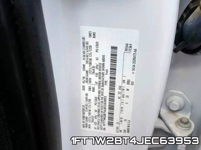 1FT7W2BT4JEC63953 фото 2