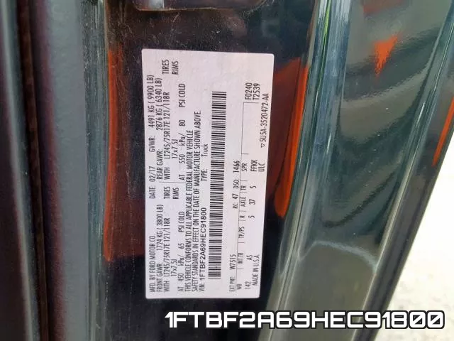 1FTBF2A69HEC91800 фото 2