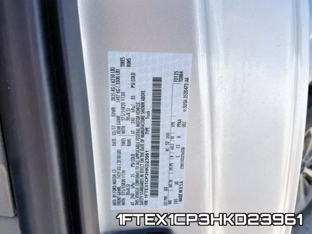 1FTEX1CP3HKD23961 фото 2