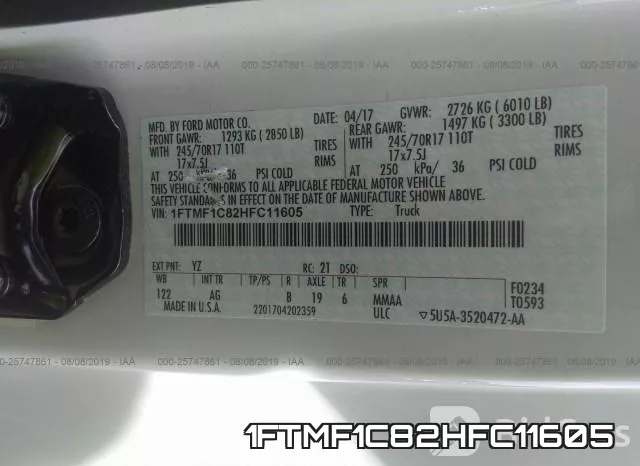 1FTMF1C82HFC11605 фото 9